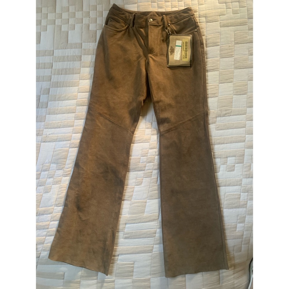 Harley-Davidson suede riding pants